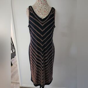 NWT Blue and Gold Cut and Sew Dress SIZE XL